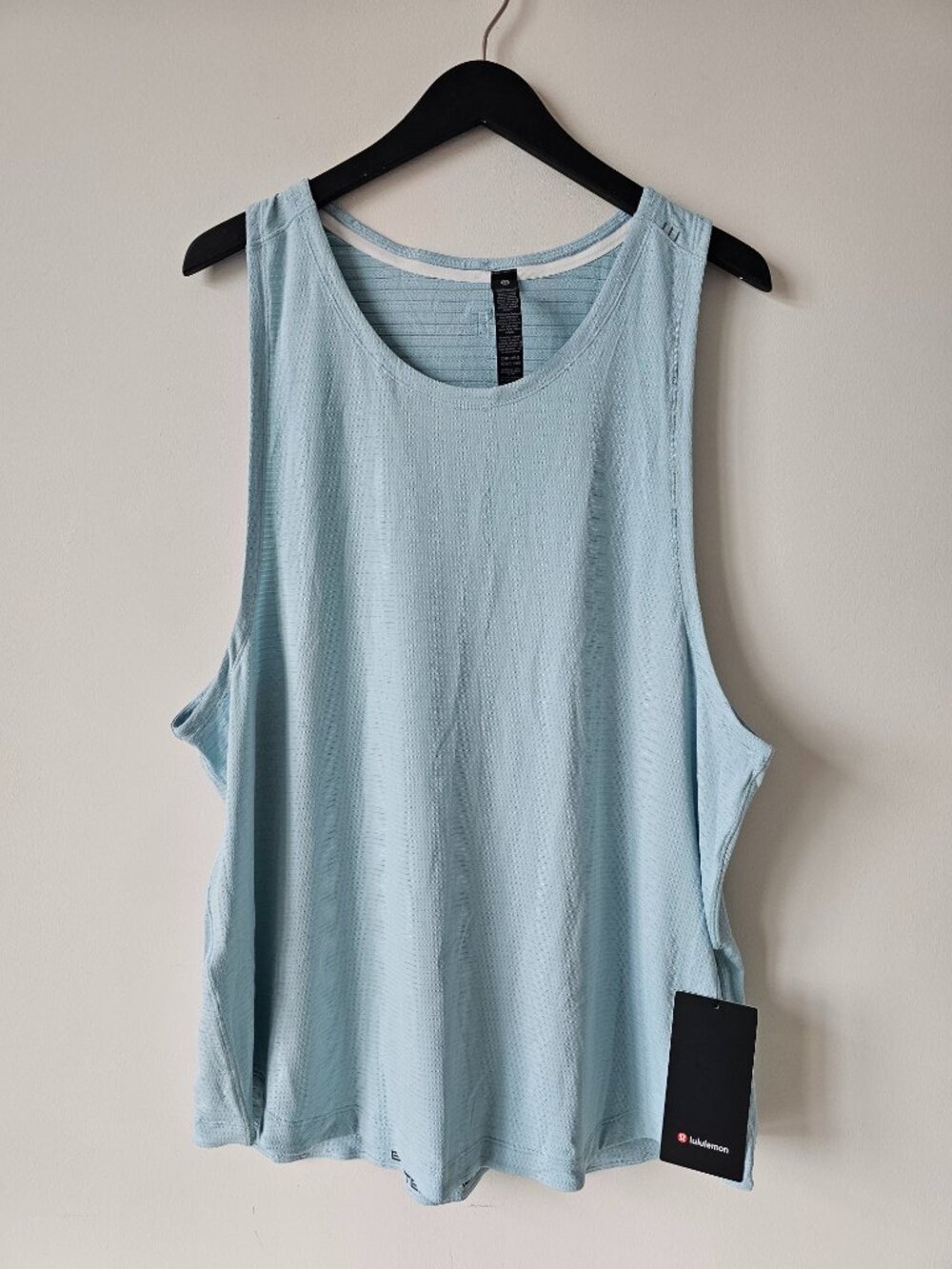 NWT LULULEMON FOAM Light Blue License To Train Tank Top Shirt Men's XXL